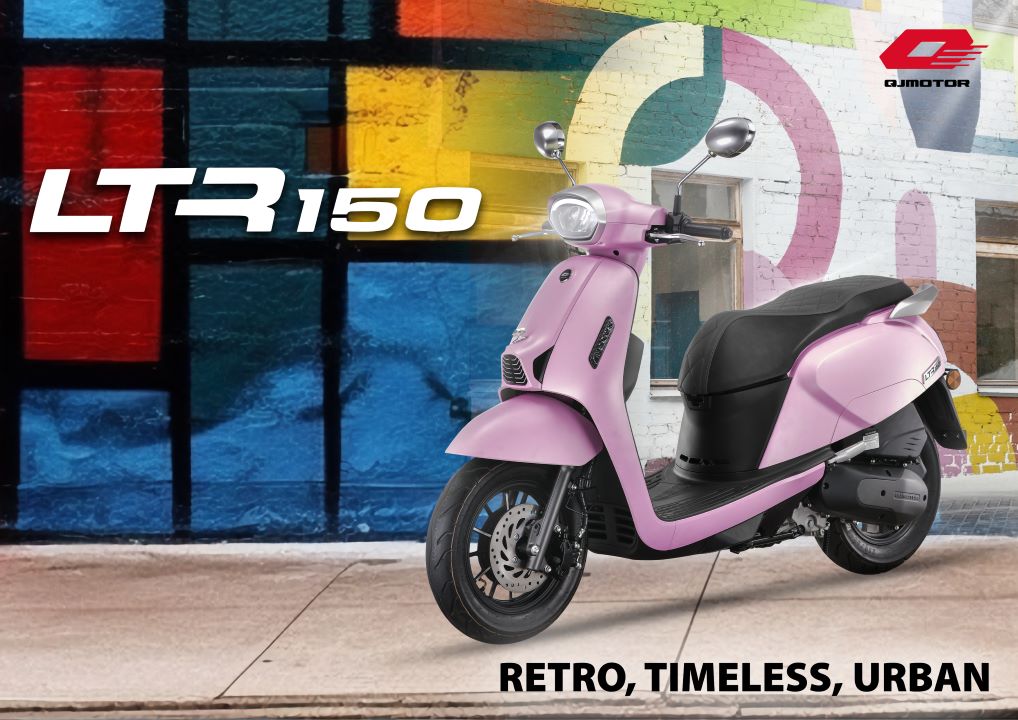 QJMOTOR LTR150, A CLASSIC RETRO SCOOTER COMPLETE WITH DUAL-CHANNEL ABS SYSTEM